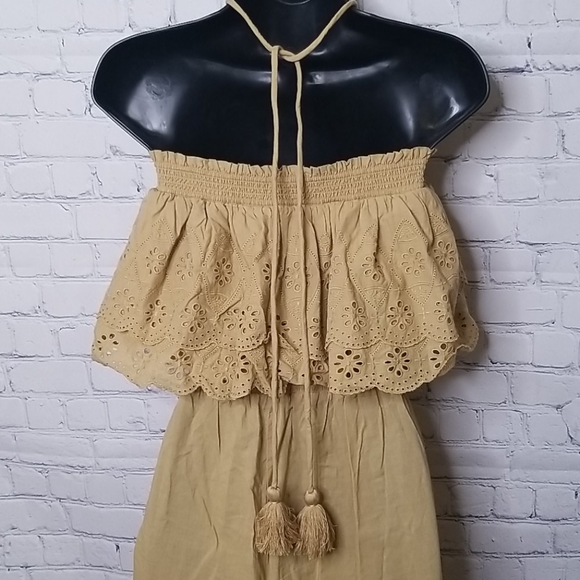 Happy Nature  ruffled eyelet top jumpsuit - Picture 4 of 9